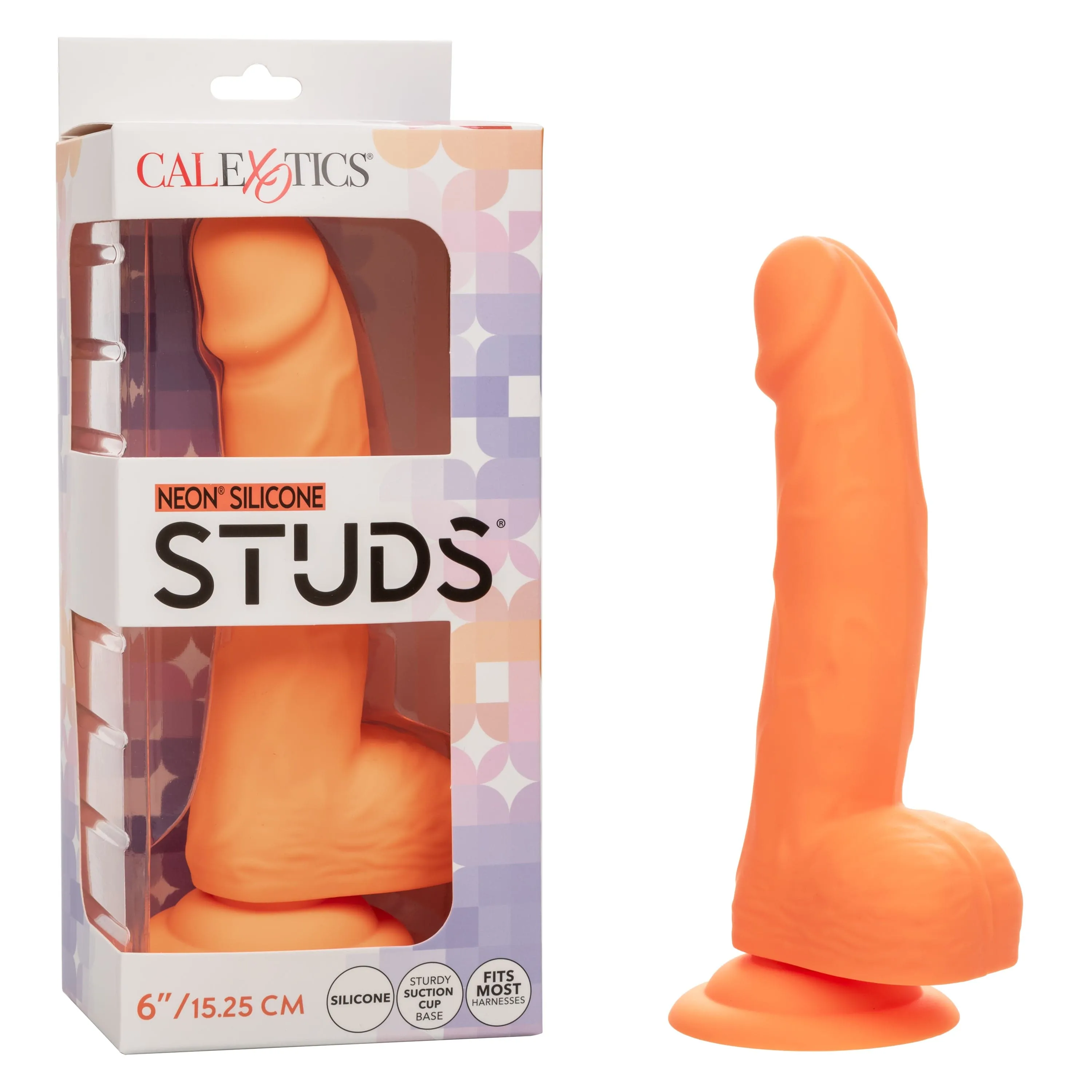 California Exotics - Neon Silicone Studs Realistic Dildo 6