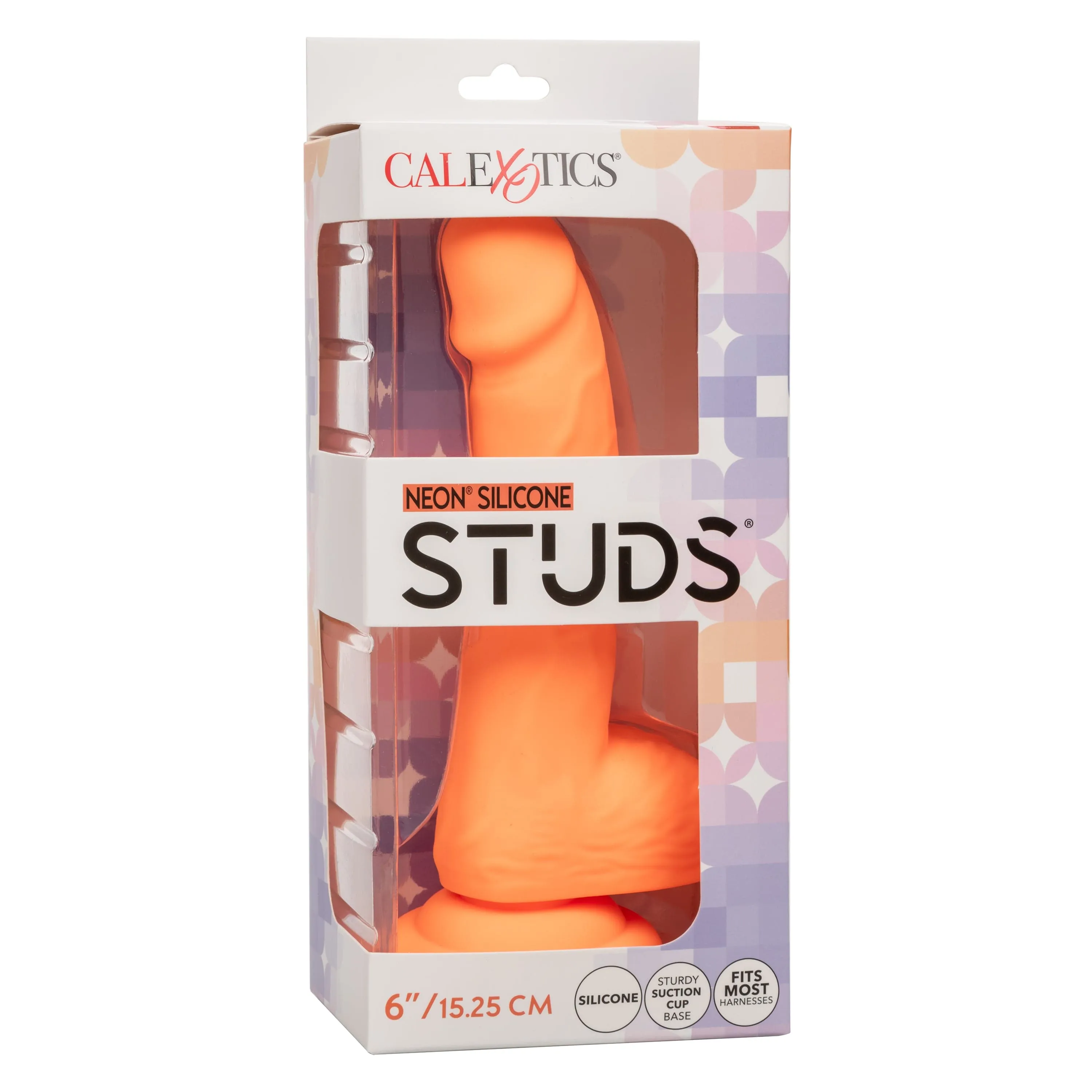 California Exotics - Neon Silicone Studs Realistic Dildo 6
