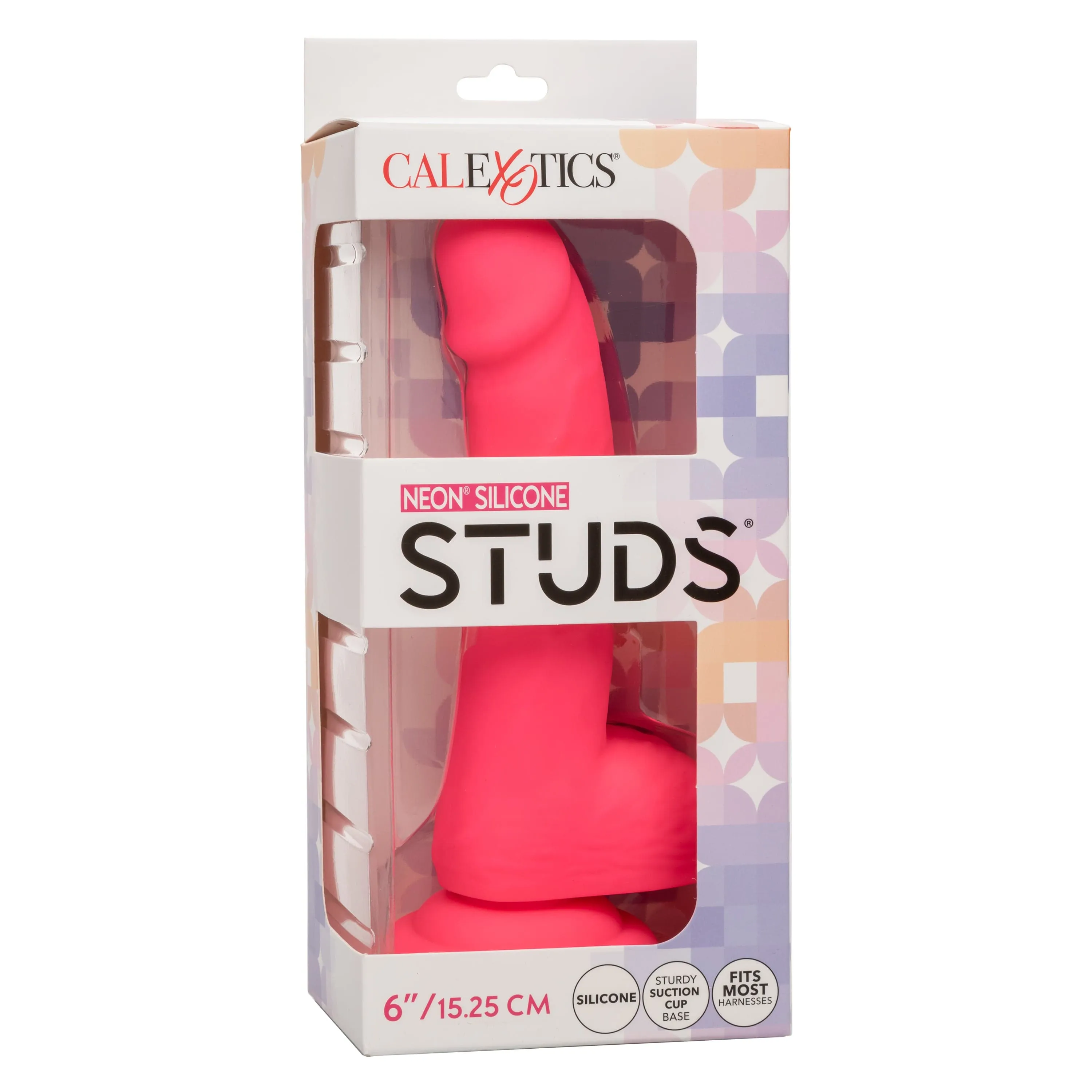 California Exotics - Neon Silicone Studs Realistic Dildo 6
