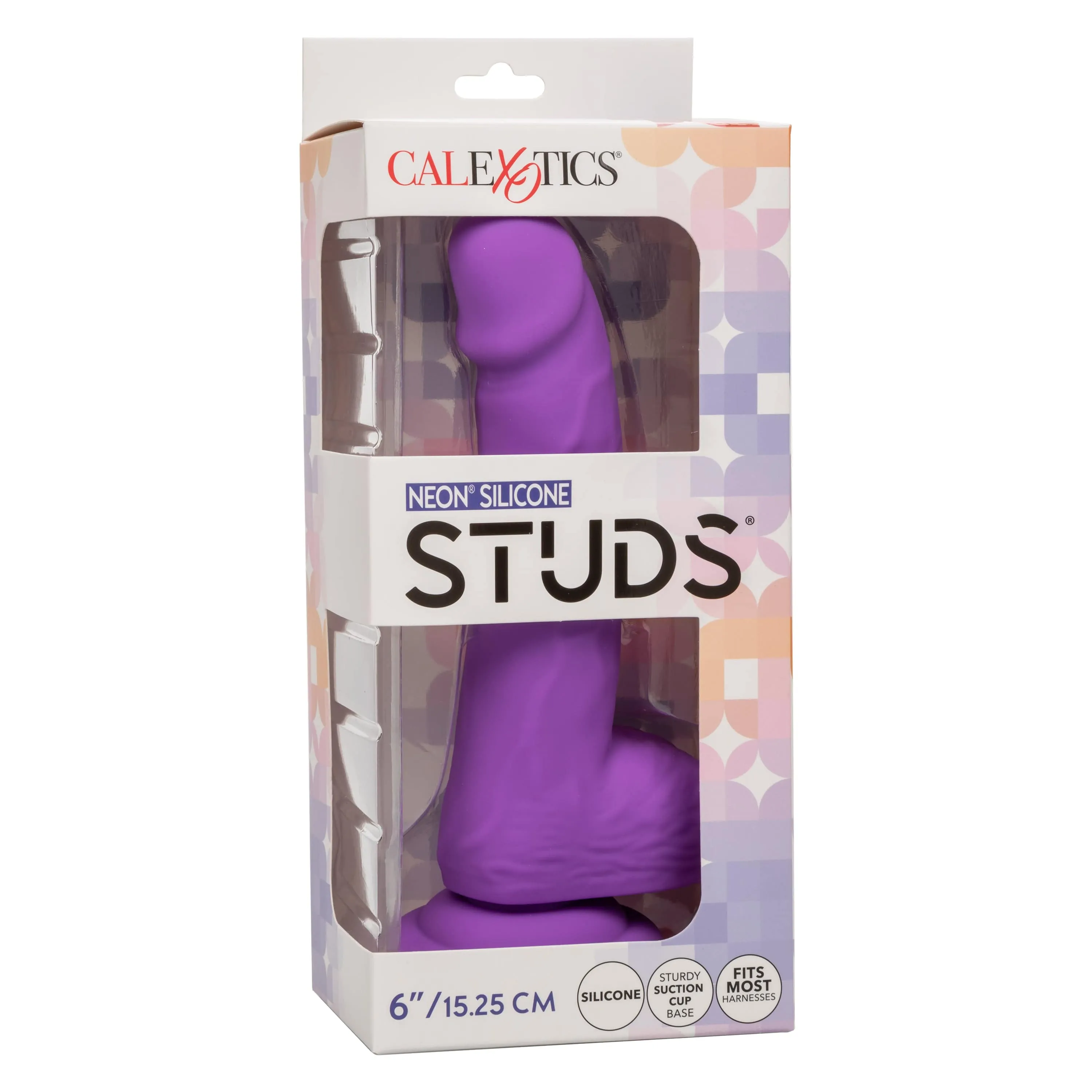 California Exotics - Neon Silicone Studs Realistic Dildo 6
