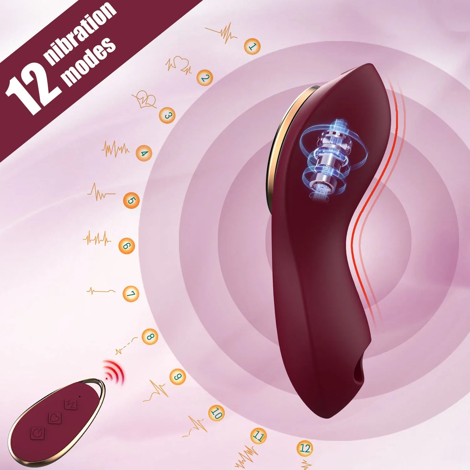Combination Vibrating Panty Butt Plug Vibrator - Remote Control Clit G Spot Anal Stimulator