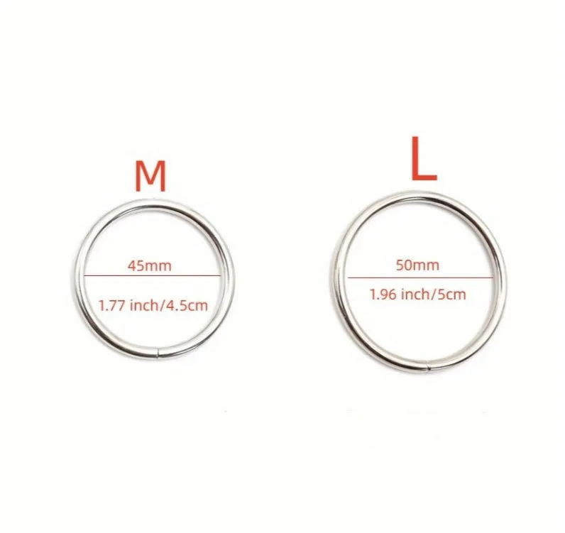 Come Closer Cock Ring Set | M & L | Stainless Steel