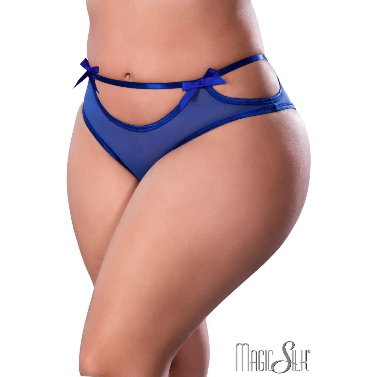 Cutout Bow Boy Shorts by Magic Silk