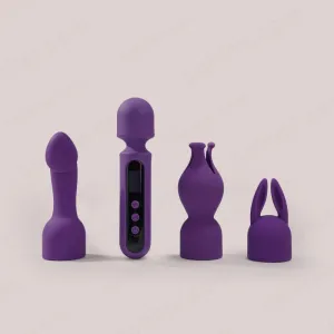 DADUN| 4 in1 Multifunctional Powerful Wand Vibrator Sex Toy Kit