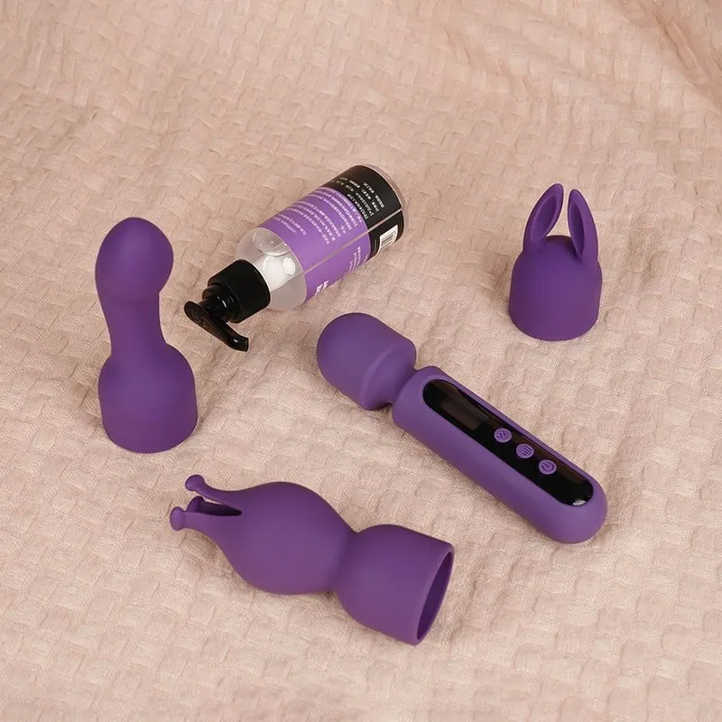 DADUN| 4 in1 Multifunctional Powerful Wand Vibrator Sex Toy Kit