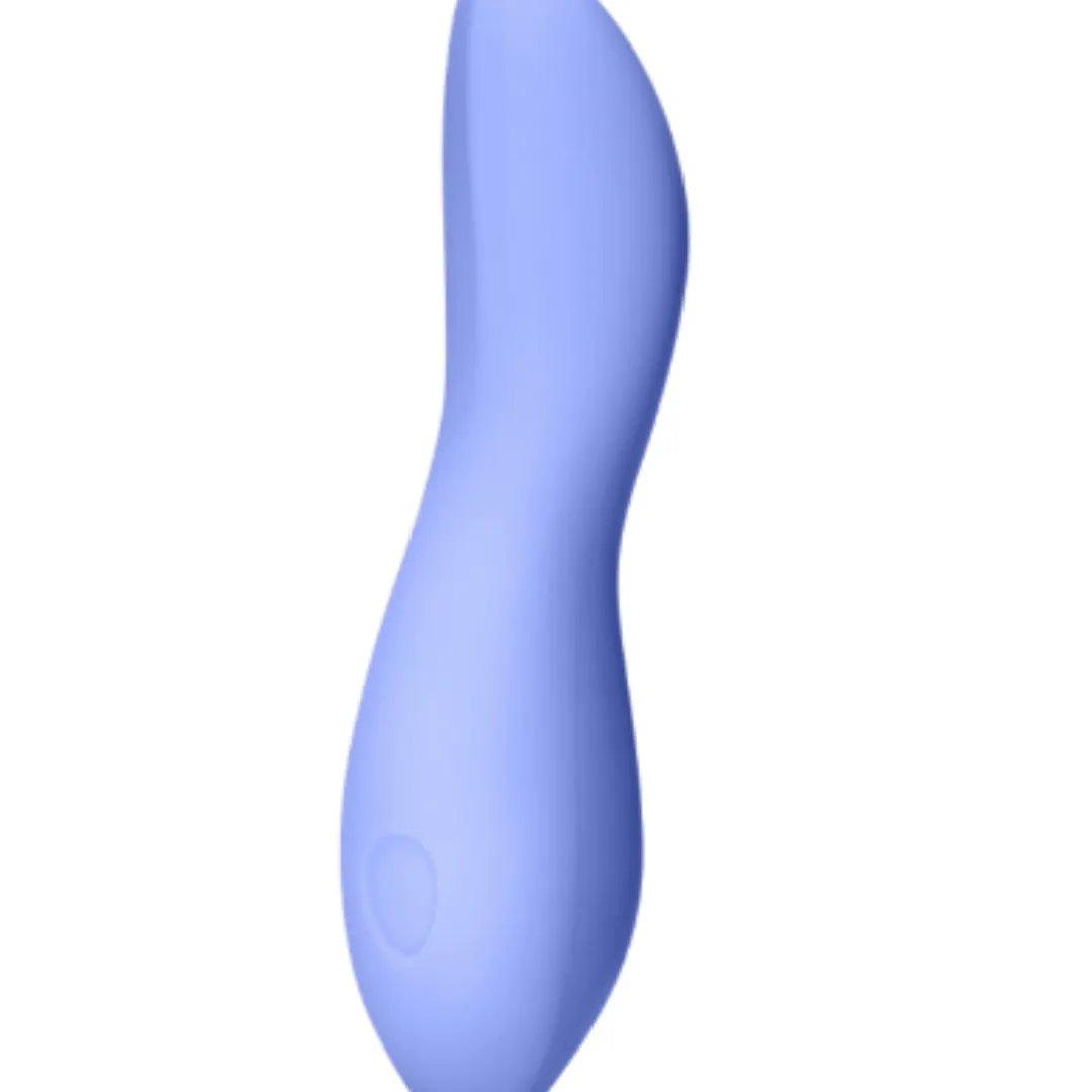 Dame Dip Beginner's  Internal & External Silicone Vibrator - Periwinkle