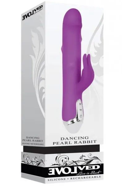 Dancing Pearl Rabbit Vibrator in Purple