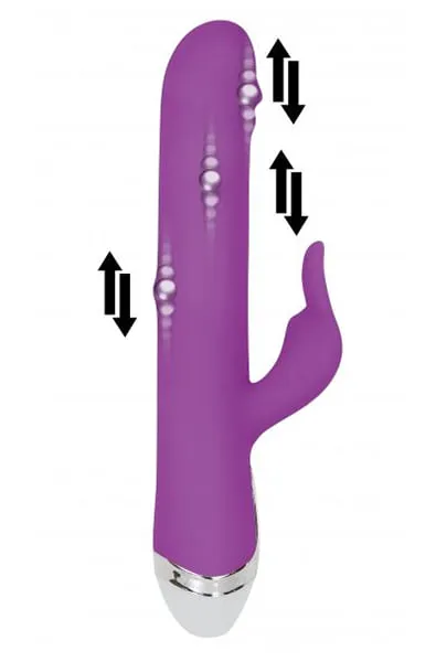 Dancing Pearl Rabbit Vibrator in Purple