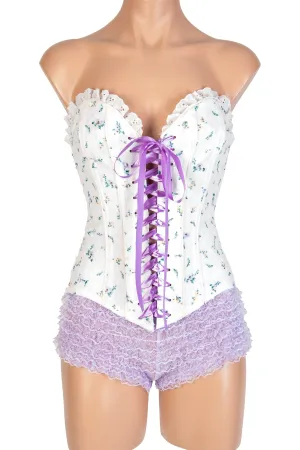 Deluxe Lace-Up Ruffle Corset