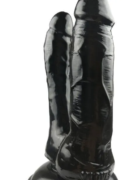 Double Dildo(Black) for Vagina and Anal