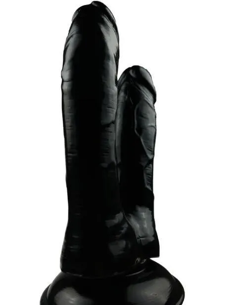 Double Dildo(Black) for Vagina and Anal