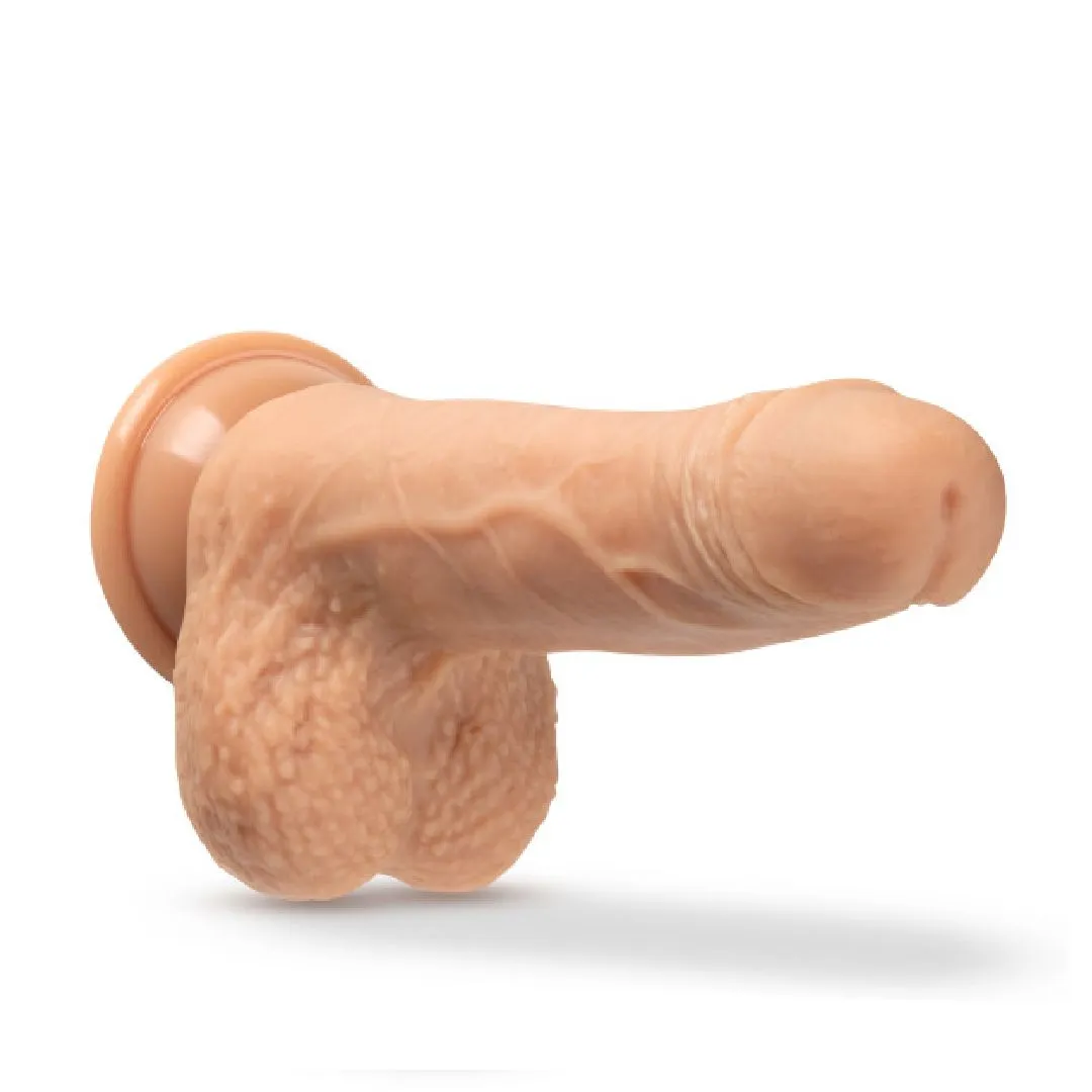 Dr. Grey 7 Inch Thrusting. Rotating Silicone Dildo - Vanilla