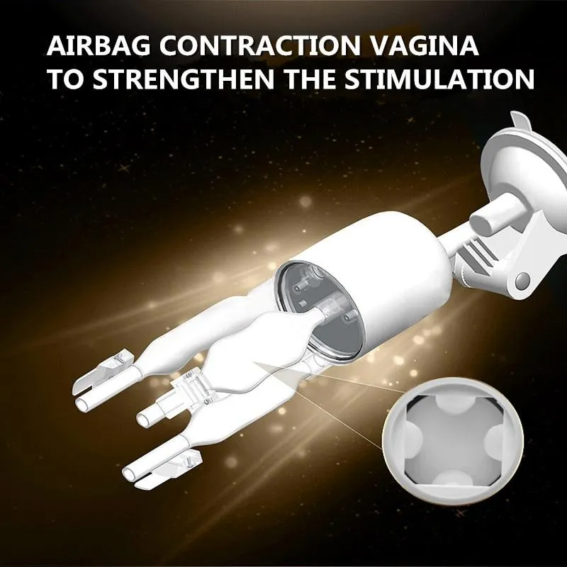EASY.LOVE Men Masturbation Rotating Retractable Sex Vibrator