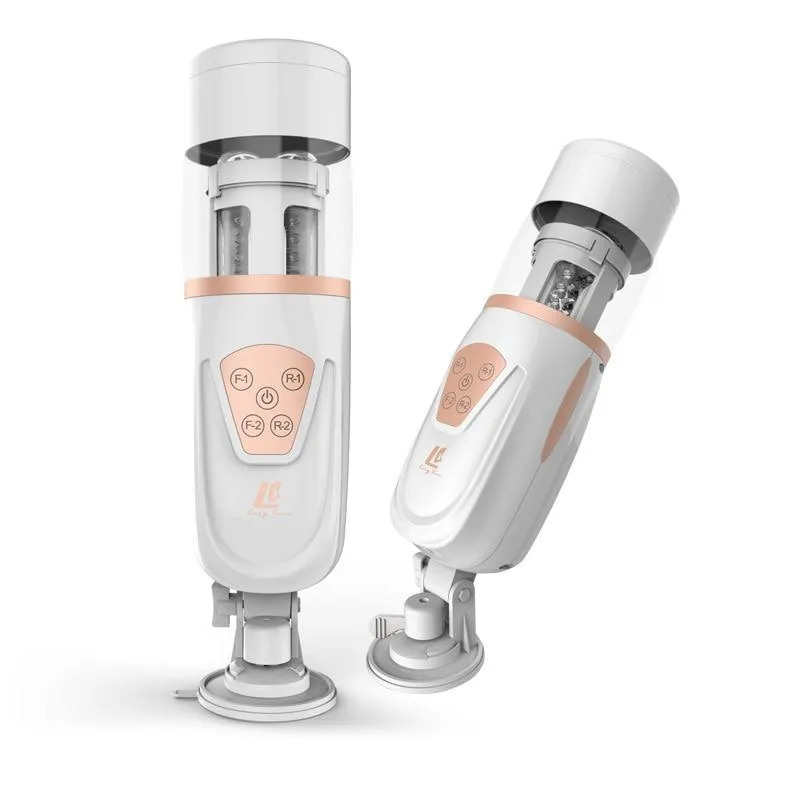 EASY.LOVE Men Masturbation Rotating Retractable Sex Vibrator
