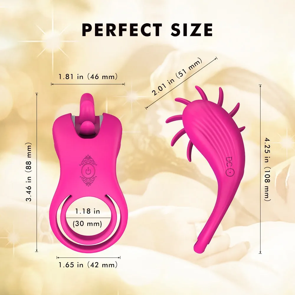 EnchantingUnicorn - Tongue Clit Licker & Rotating Couple Cock Ring