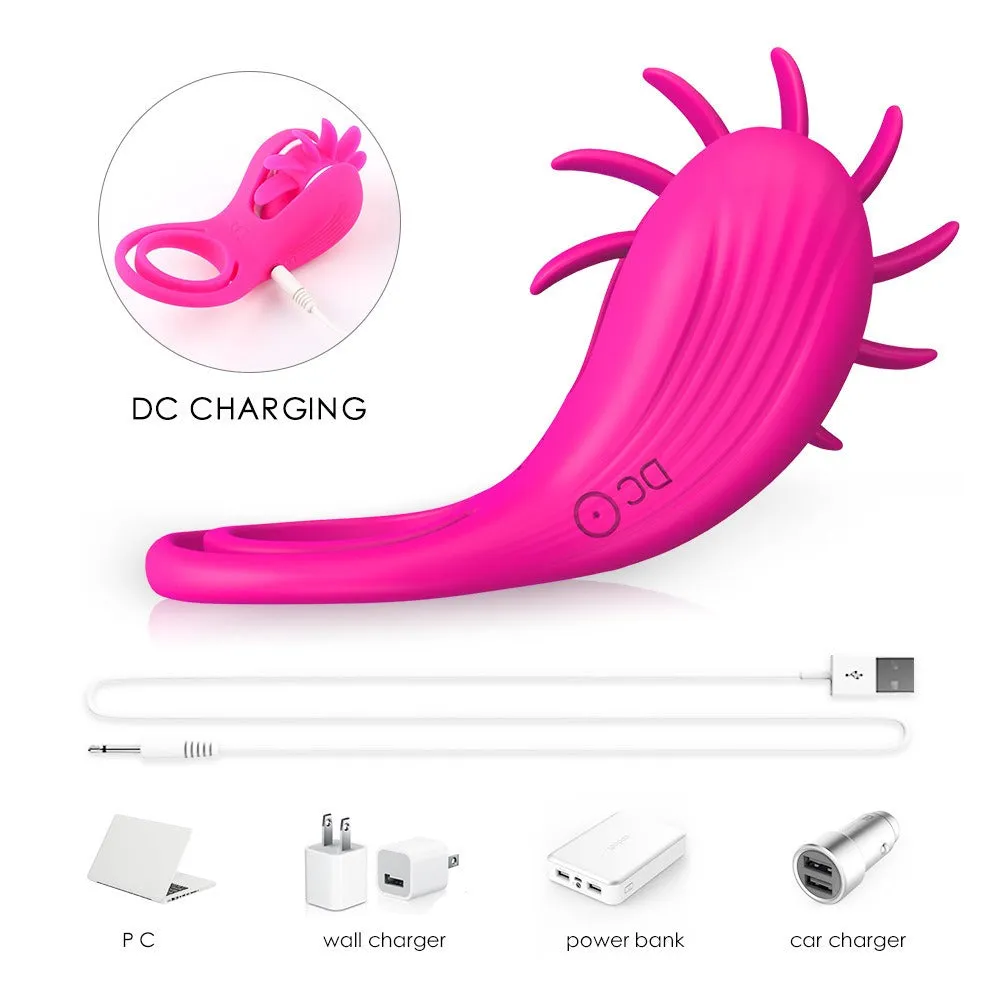 EnchantingUnicorn - Tongue Clit Licker & Rotating Couple Cock Ring