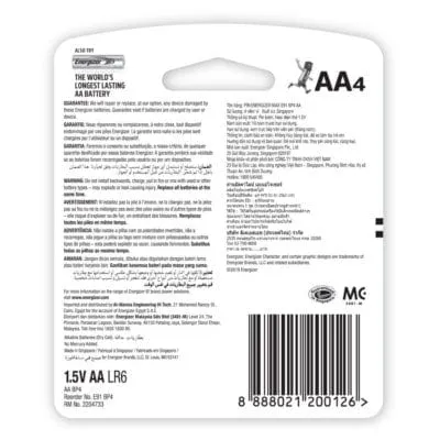 Energizer - Max Alkaline Power E91 AA Battery Value Pack