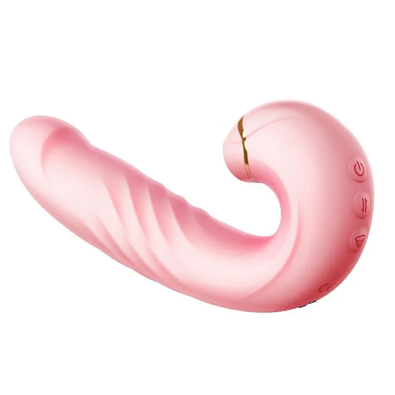 Erocome - Draco Thrusting Vibrating Sucking Heating Dildo 6.8 (Pink)
