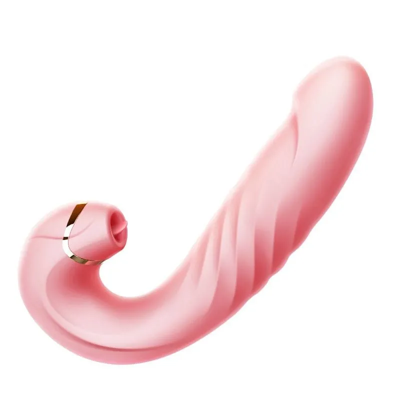 Erocome - Draco Thrusting Vibrating Sucking Heating Dildo 6.8 (Pink)
