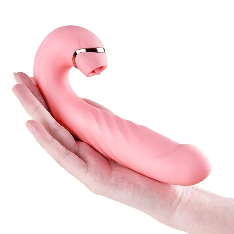 Erocome - Draco Thrusting Vibrating Sucking Heating Dildo 6.8 (Pink)