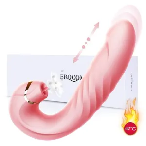 Erocome - Draco Thrusting Vibrating Sucking Heating Dildo 6.8 (Pink)
