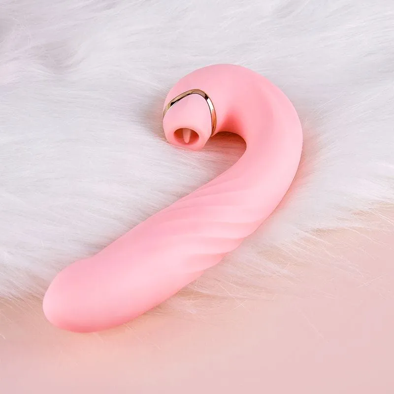 Erocome - Draco Thrusting Vibrating Sucking Heating Dildo 6.8 (Pink)