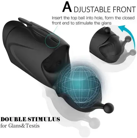 Eros Glans & Shaft Stimulator | Vibrating Masturbator | 10 Vibrations | USB