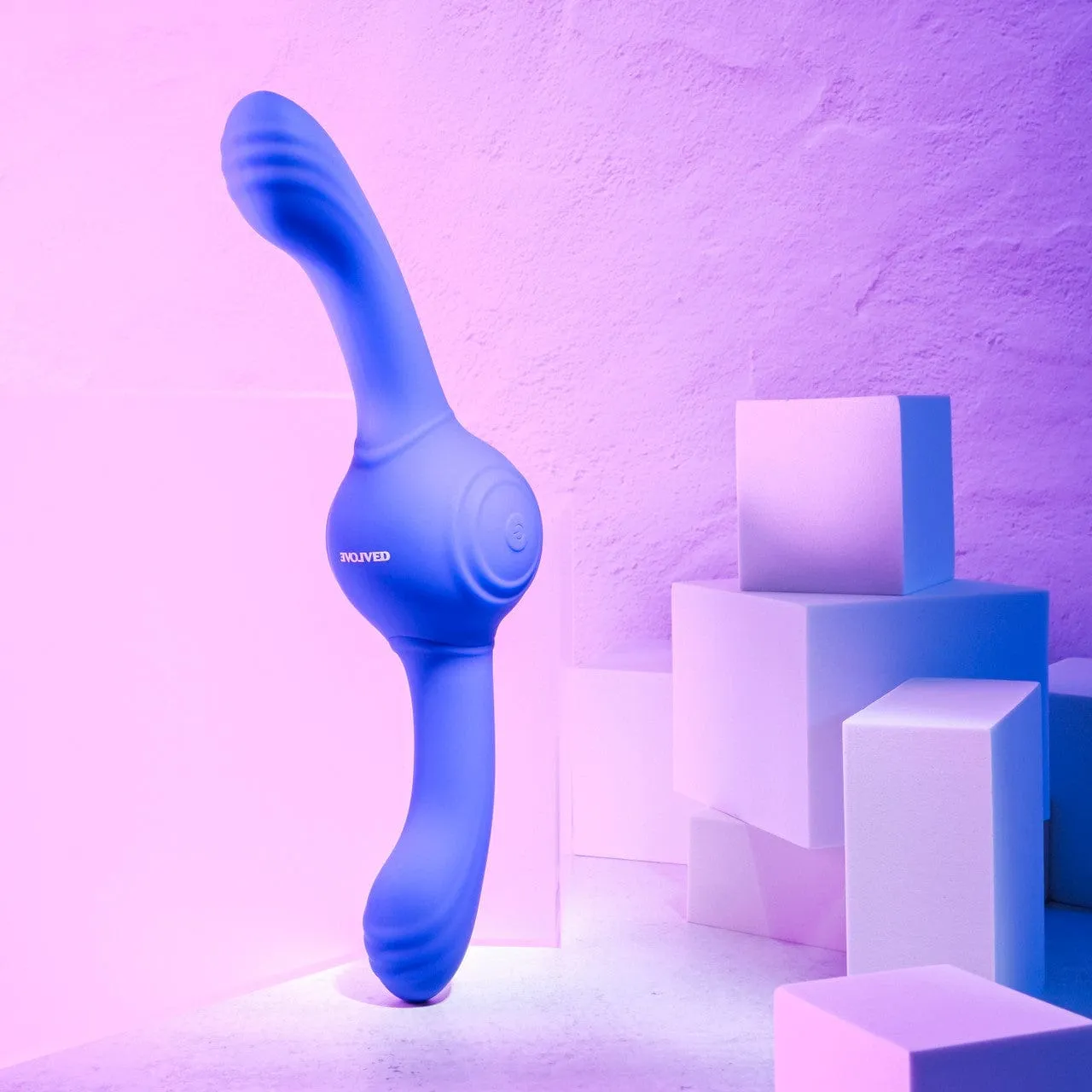 Evolved - Our Gyro Vibe Vibrating Double Dildo (Purple)