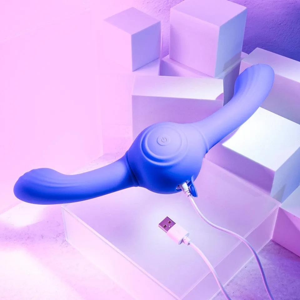 Evolved - Our Gyro Vibe Vibrating Double Dildo (Purple)