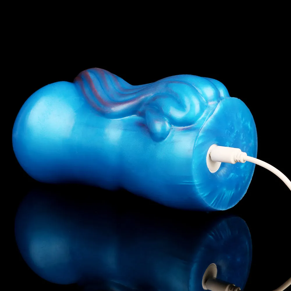 Fantasy Animal Pussy Male Masturbator - Dual Vaginal Vibrating Bullet Penis Masturbation Cup