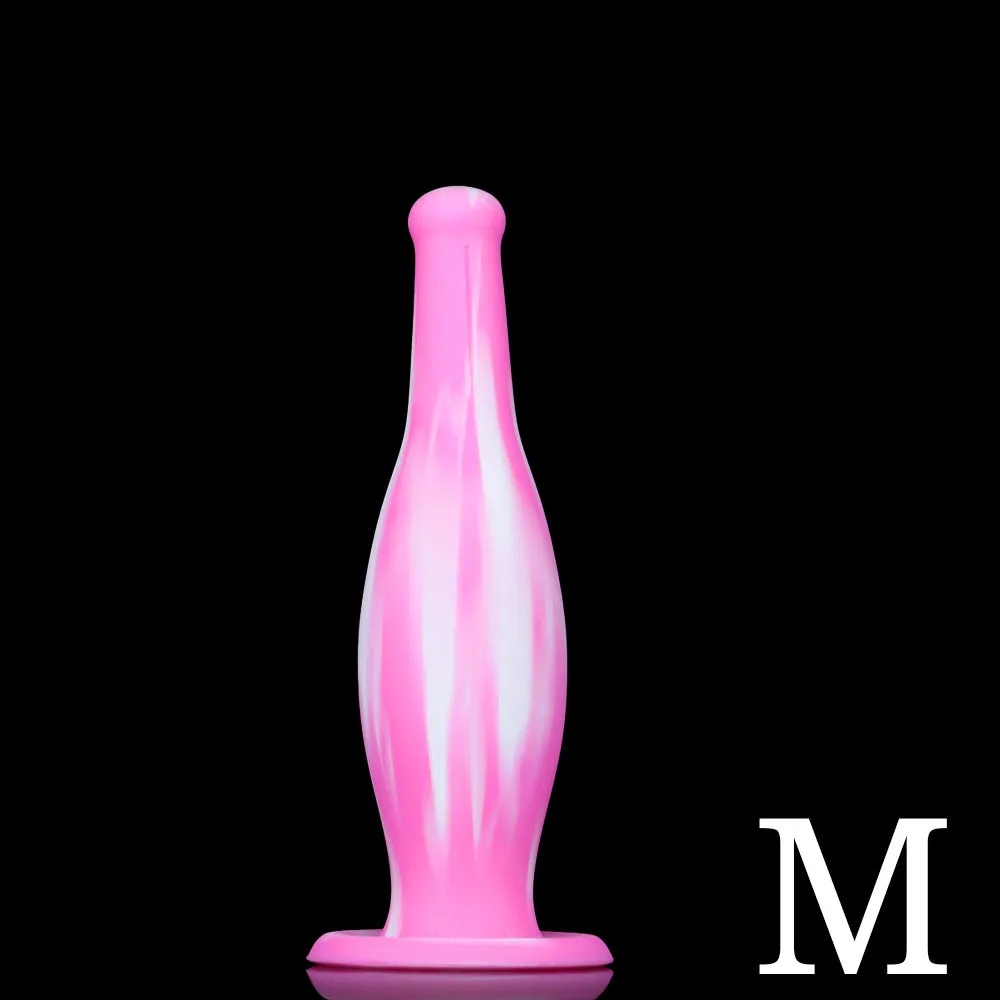 Fantasy Bowling Anal Dildo Butt Plug - Exotic Color-Mixing Silicone Sex Toys for Women