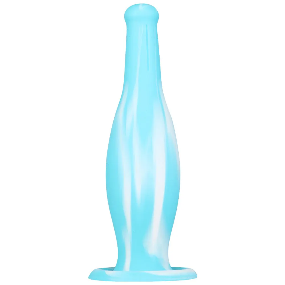 Fantasy Bowling Anal Dildo Butt Plug - Exotic Color-Mixing Silicone Sex Toys for Women