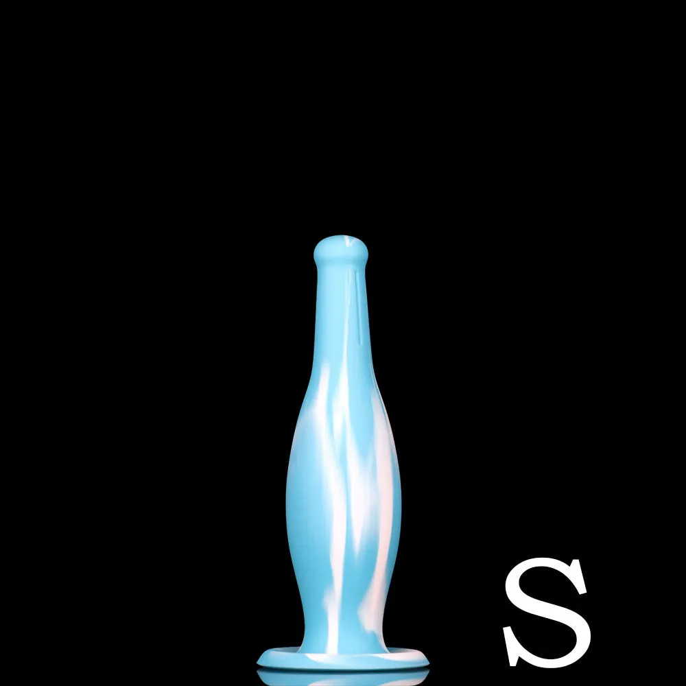 Fantasy Bowling Anal Dildo Butt Plug - Exotic Color-Mixing Silicone Sex Toys for Women