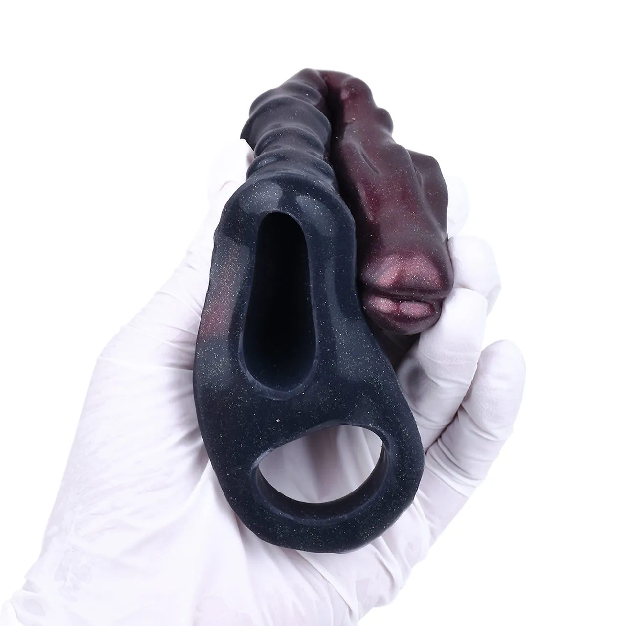 Fantasy Dragondildo Cock Sleeve - Penis Sheath Extender Silicone Ribbed Condoms