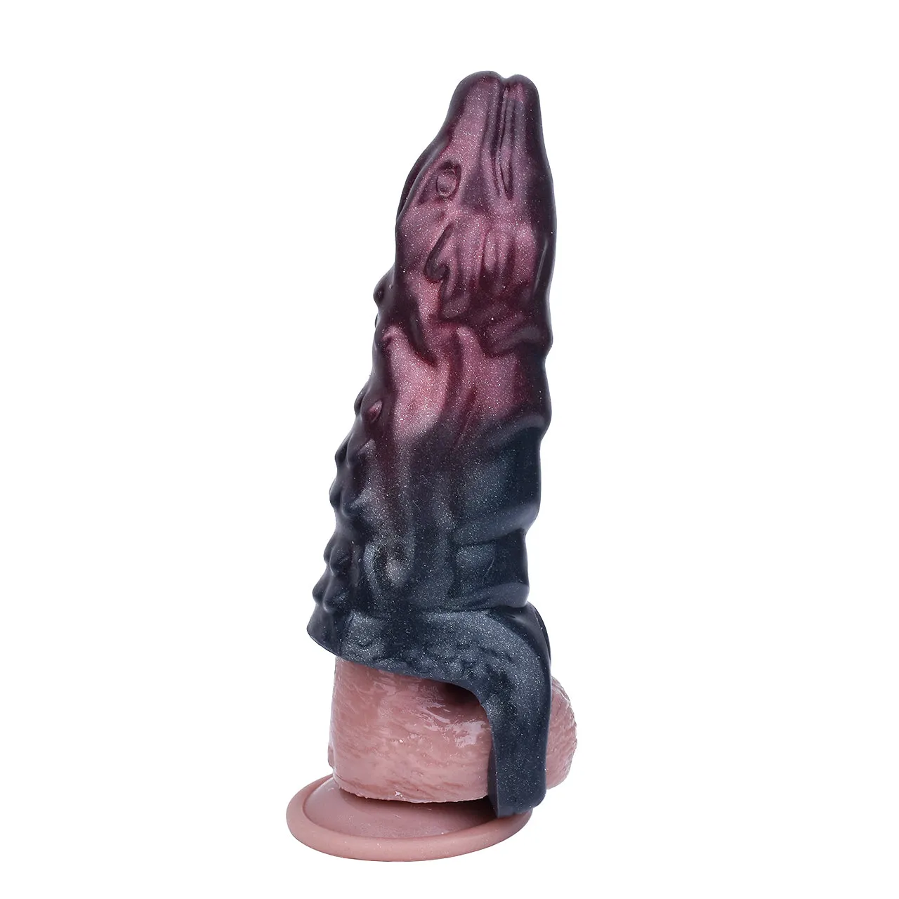 Fantasy Dragondildo Cock Sleeve - Penis Sheath Extender Silicone Ribbed Condoms