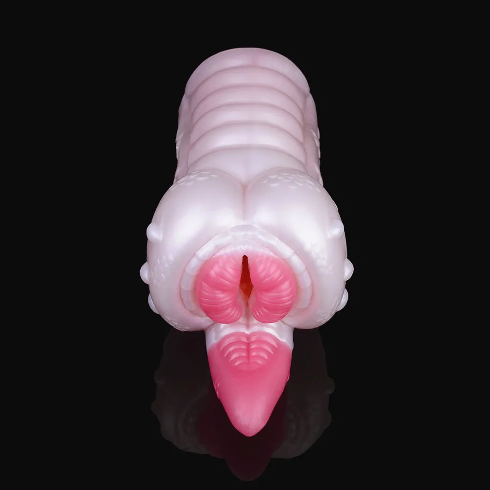 Fantasy Monster Pussy Pocket Masturbator - Silicone Tongue Vaginal Penis Blowjob Sex Toys for Men
