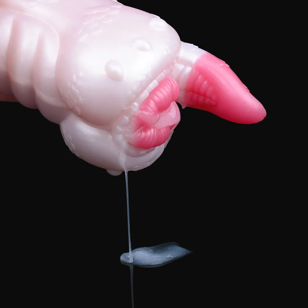 Fantasy Monster Pussy Pocket Masturbator - Silicone Tongue Vaginal Penis Blowjob Sex Toys for Men