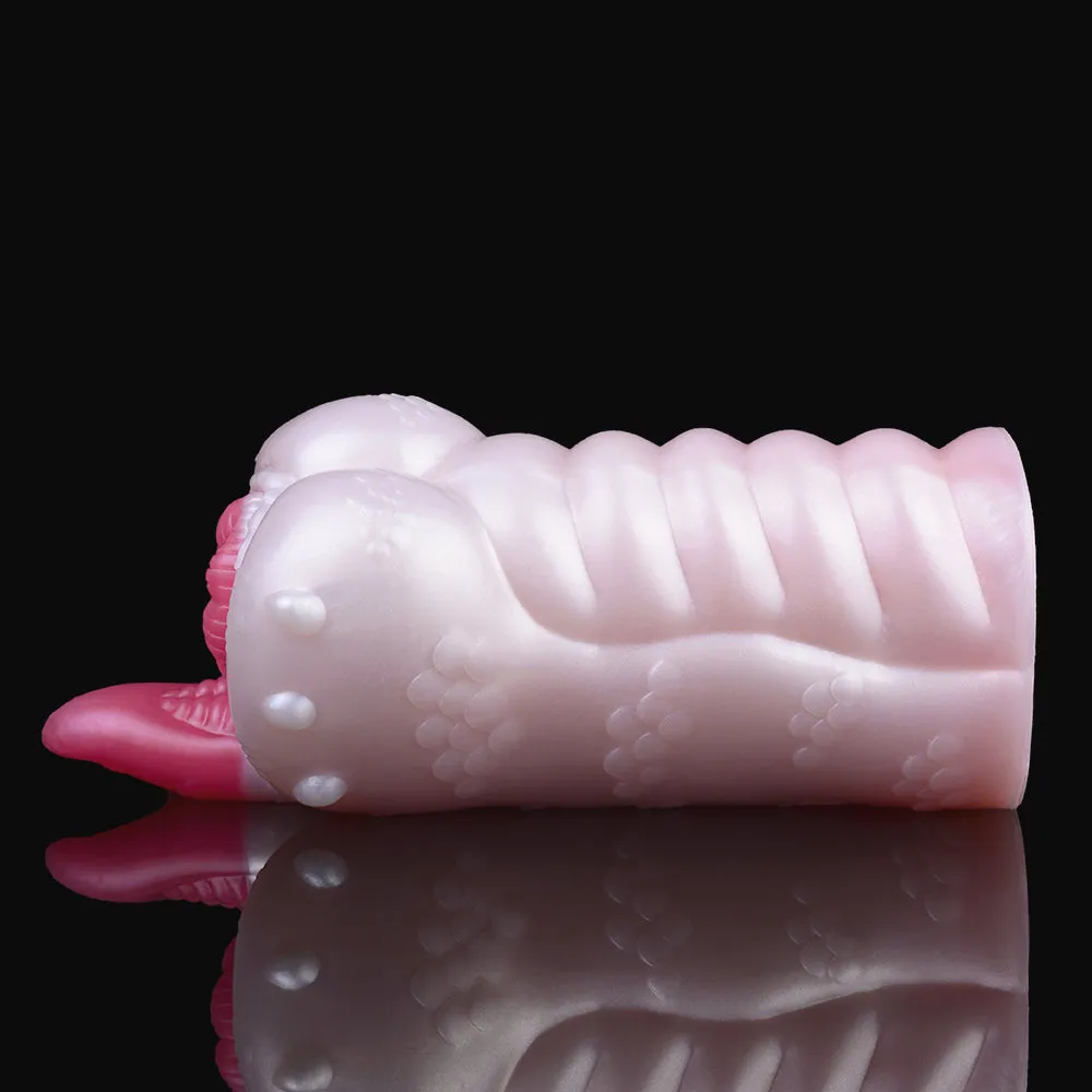 Fantasy Monster Pussy Pocket Masturbator - Silicone Tongue Vaginal Penis Blowjob Sex Toys for Men