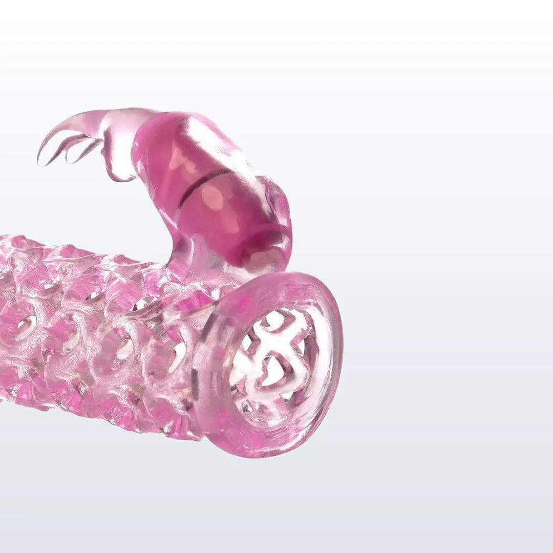 Fantasy X-Tensions Vibrating Couples Cage Penis Extension Sleeve