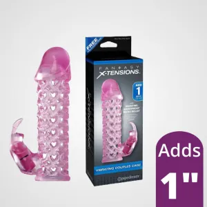 Fantasy X-Tensions Vibrating Couples Cage Penis Extension Sleeve
