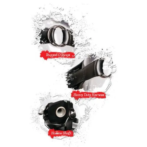Fetish Fantasy Extreme Hollow 12inch Strap-On Black