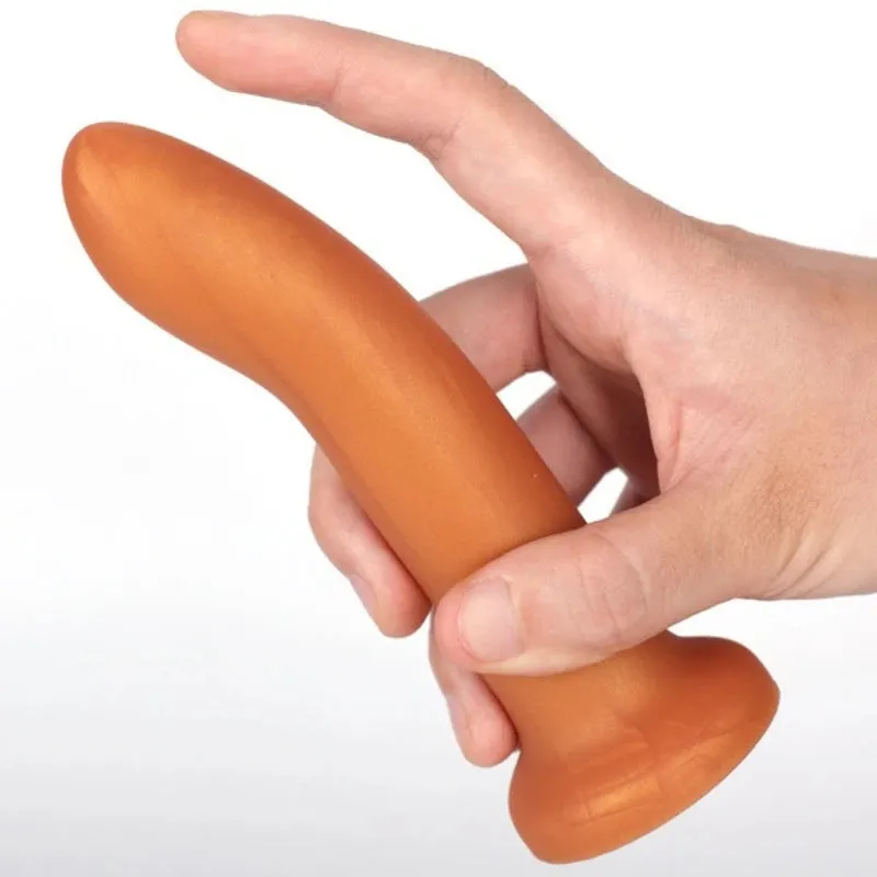 Finger Prostate Massage Anal Dildo - Silicone Butt Plug Sex Toys for Men Women