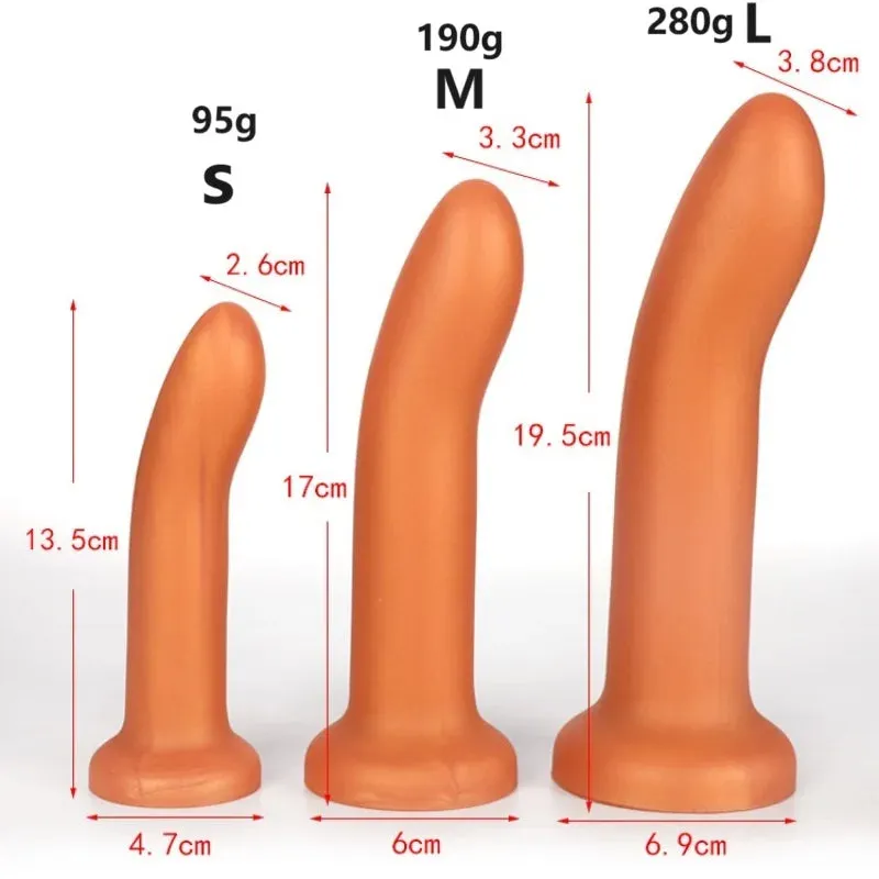 Finger Prostate Massage Anal Dildo - Silicone Butt Plug Sex Toys for Men Women