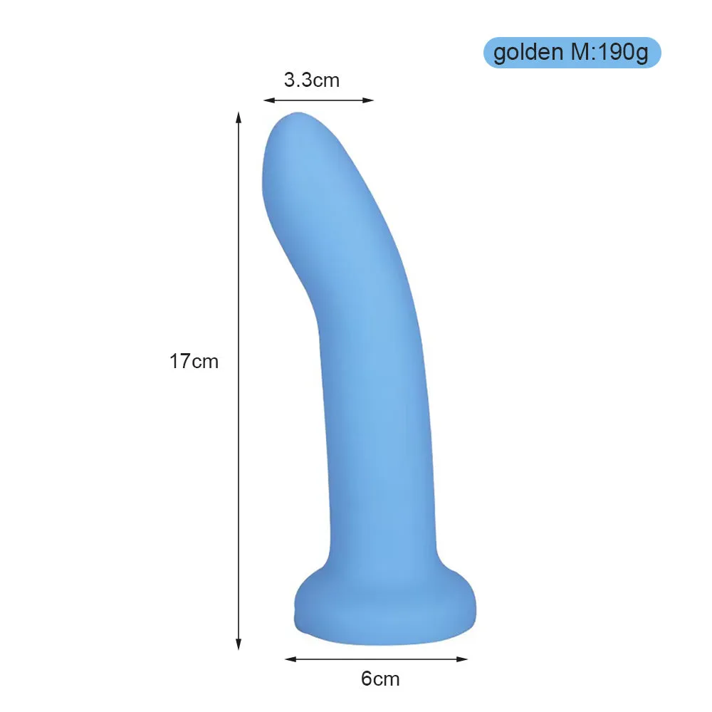 Finger Prostate Massage Anal Dildo - Silicone Butt Plug Sex Toys for Men Women