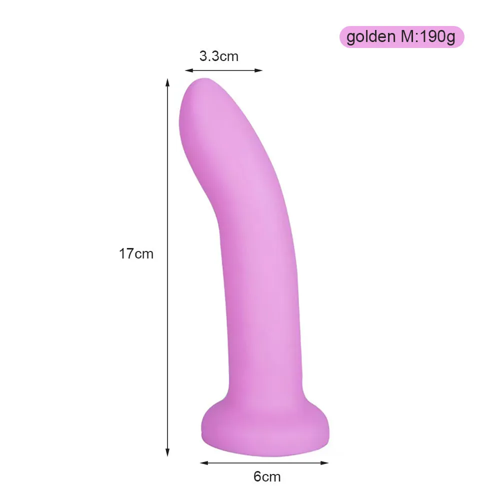 Finger Prostate Massage Anal Dildo - Silicone Butt Plug Sex Toys for Men Women