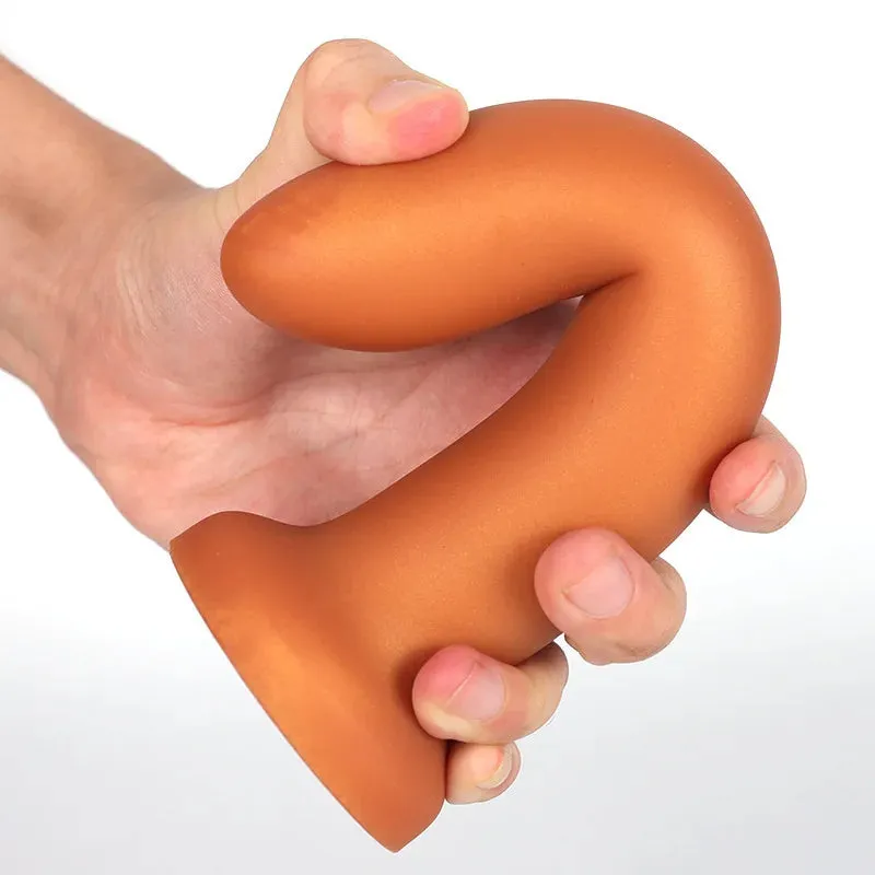Finger Prostate Massage Anal Dildo - Silicone Butt Plug Sex Toys for Men Women