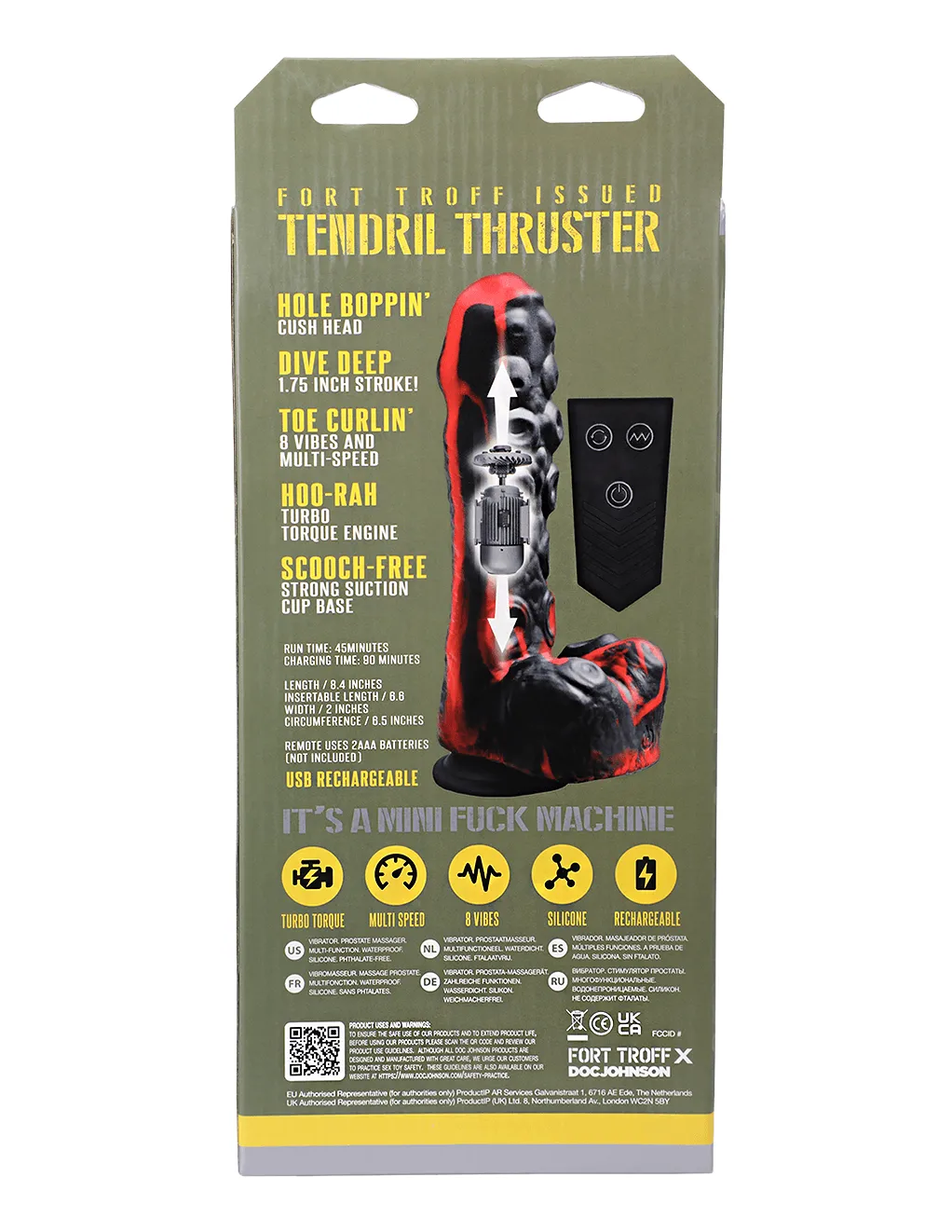 Fort Troff Tendril Thruster Thrusting Dildo