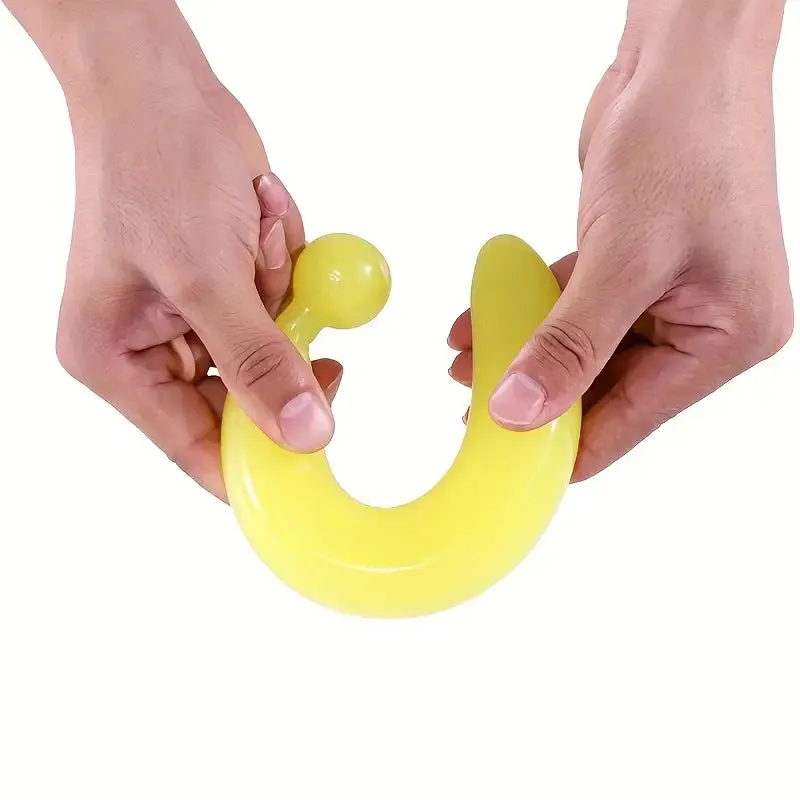 Fruit-Inspired Hidden Butt Plug Decorative PVC Anal Toy in Bright Yellow