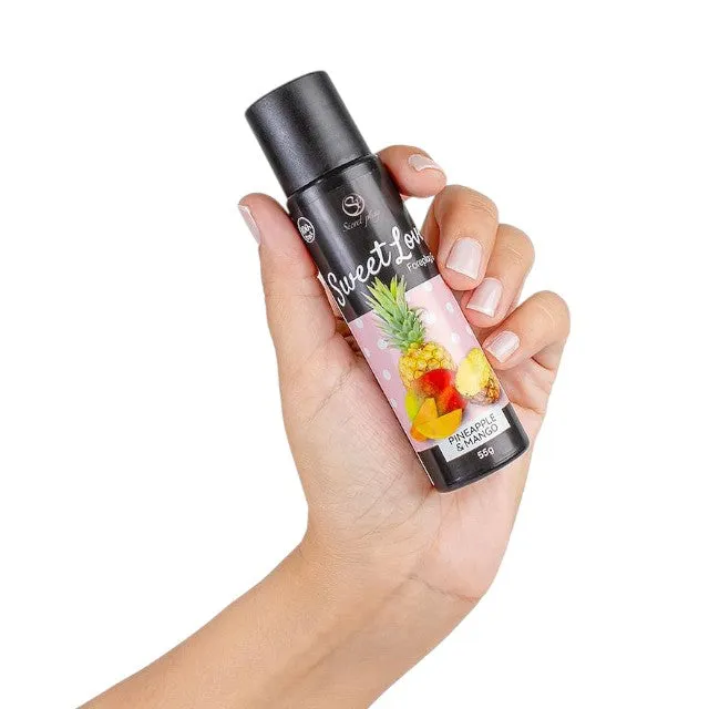 Gel intim comestibil SECRET PLAY Sweet Love - Pineapple & Mango. cu aromă de ananas și mango. 55 gr