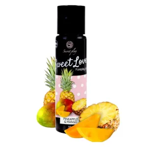 Gel intim comestibil SECRET PLAY Sweet Love - Pineapple & Mango. cu aromă de ananas și mango. 55 gr